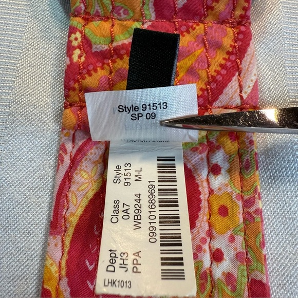 J Crew Cotton Quilted Boho Pastel Paisley Belt Med/Large Women’s - Picture 10 of 12